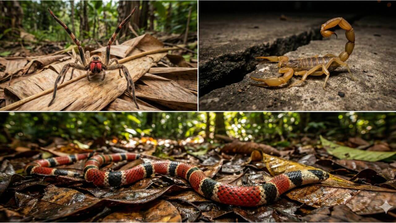 Os 10 Animais Mais Venenosos do Brasil: Beleza e Perigo na Natureza